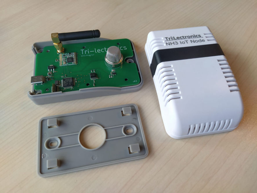 NH3 ammoniak IOT node Tri-lectronics Houten